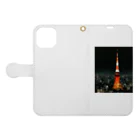 ウェブエンパイアの夜景～大都会・東京の夜～ Book-Style Smartphone Case:Opened (outside)