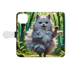 RM88の踊る猫様 Book-Style Smartphone Case:Opened (outside)