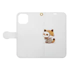 K'ramaの猫の仮面 Book-Style Smartphone Case:Opened (outside)