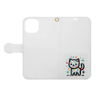 はるねこちゃん🐱　harunekocyanのはるねこちゃん Book-Style Smartphone Case:Opened (outside)