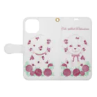 つぴつぴシジュウカラのCute spotted Dalmatian Book-Style Smartphone Case:Opened (outside)