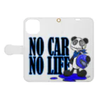 Selfish.One.Soul＝｛S.O.S｝のNO CAR　NO LIFE 手帳型スマホケースを開いた場合(外側)