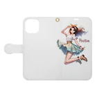 riopara0777のPOSITIVE GIRL Book-Style Smartphone Case:Opened (outside)