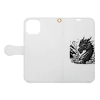 Pokacocoaの龍 Book-Style Smartphone Case:Opened (outside)