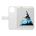 imasarakikenai2024のPyramid Book-Style Smartphone Case:Opened (outside)