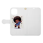 Baby-BのBaby-Ｂ Book-Style Smartphone Case:Opened (outside)