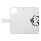 ゆるねこshopのお腹のでてる猫15 Book-Style Smartphone Case:Opened (outside)