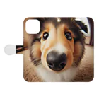 mermaidのcollie Book-Style Smartphone Case:Opened (outside)