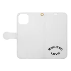 楽天大好きさんのShopのRAKUTEN_LOVE Book-Style Smartphone Case:Opened (outside)