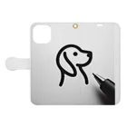 GDWEEDの犬 Book-Style Smartphone Case:Opened (outside)
