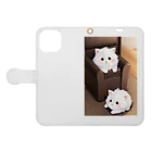 A.Mのモフモフ猫 Book-Style Smartphone Case:Opened (outside)