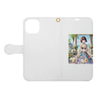 かるるんショップの夏と南国と休日と Book-Style Smartphone Case:Opened (outside)