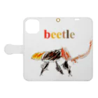 eri_sakuのbeetle Book-Style Smartphone Case:Opened (outside)