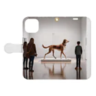 平野愛理の展示犬 Book-Style Smartphone Case:Opened (outside)