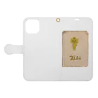 FUMIFU_nami-uchi-giwaのLili Book-Style Smartphone Case:Opened (outside)