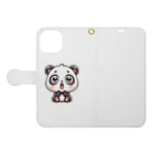 tama0528のパンダくん Book-Style Smartphone Case:Opened (outside)