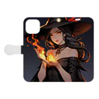 imoimo2022の魔女 Book-Style Smartphone Case:Opened (outside)