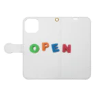 ainarukokoroのOPEN Book-Style Smartphone Case:Opened (outside)