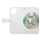 TMRの水彩猫 Book-Style Smartphone Case:Opened (outside)