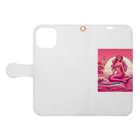 pinkgalmermaidのピンク　セクシー　マーメイド Book-Style Smartphone Case:Opened (outside)