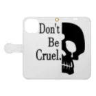 『NG （Niche・Gate）』ニッチゲート-- IN SUZURIのDon't Be Cruel.(黒) Book-Style Smartphone Case:Opened (outside)