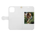 neeeeeeの草と犬 Book-Style Smartphone Case:Opened (outside)