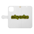 micyorina shopのmicyorina オリジナル logo Book-Style Smartphone Case:Opened (outside)