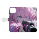 ぶーたんの火花散る戦場 Book-Style Smartphone Case:Opened (outside)