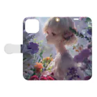 花束娘のBlossom Serenade Book-Style Smartphone Case:Opened (outside)