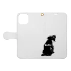 jastice1037の見返り犬ジャスティス Book-Style Smartphone Case:Opened (outside)