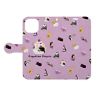 ささきまゆの鹿児島ペンギン Book-Style Smartphone Case:Opened (outside)