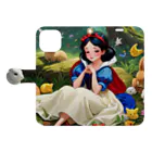 ぴよぴよショップの森の白雪姫 Book-Style Smartphone Case:Opened (outside)