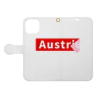 めんたいこ株式会社のAustria Book-Style Smartphone Case:Opened (outside)