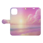 chan-takehaniの夢幻の夕暮れ Book-Style Smartphone Case:Opened (outside)