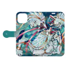 St.MariaのiPhone15【Dire】 Book-Style Smartphone Case:Opened (outside)
