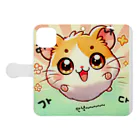 ヘムボゴ햄버거 🍔の햄버거 ヘムボゴ Book-Style Smartphone Case:Opened (outside)
