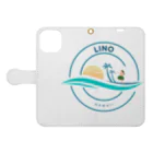 Gonbei-LinoのLINO HAWAII Book-Style Smartphone Case:Opened (outside)