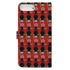 Ringo |  シュレの森　at SUZURIのLONDON cat.ローズマダー Book-Style Smartphone Case :back