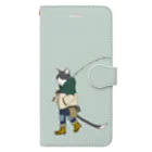 flip flapのForest cat(釣りver.) Book-Style Smartphone Case
