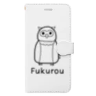 MrKShirtsのFukurou (フクロウ) 黒デザイン Book-Style Smartphone Case