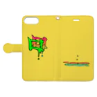 HimoGGのFantome Low...（Yellow） Book-Style Smartphone Case:Opened (outside)