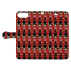 Ringo |  シュレの森　at SUZURIのLONDON cat.ローズマダー Book-Style Smartphone Case:Opened (outside)