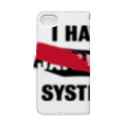 yellow-goodsの「I HATE」 phone cases Book-Style Smartphone Case :back