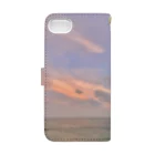 Island escape. のcolorful sky. Book-Style Smartphone Case :back