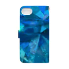 Atelier HILOのParaiba Tourmaline    Morpho Blue Book-Style Smartphone Case :back