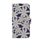 tettetextileのコスモス_white Book-Style Smartphone Case