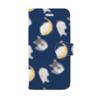 ぽこじろう雑貨店  mili mili (ミリミリ)のチンチラ星 夜空の Book-Style Smartphone Case