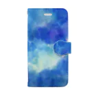 ataruno artのLight Blue 淡い空 Book-Style Smartphone Case