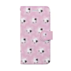 一羽のすずめのDove on the Sheep [pink] Book-Style Smartphone Case