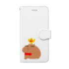 イーナワークスのカピバラと小鳥 Book-Style Smartphone Case